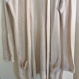Urban Outfitters long crochet cardigan w/ pockets